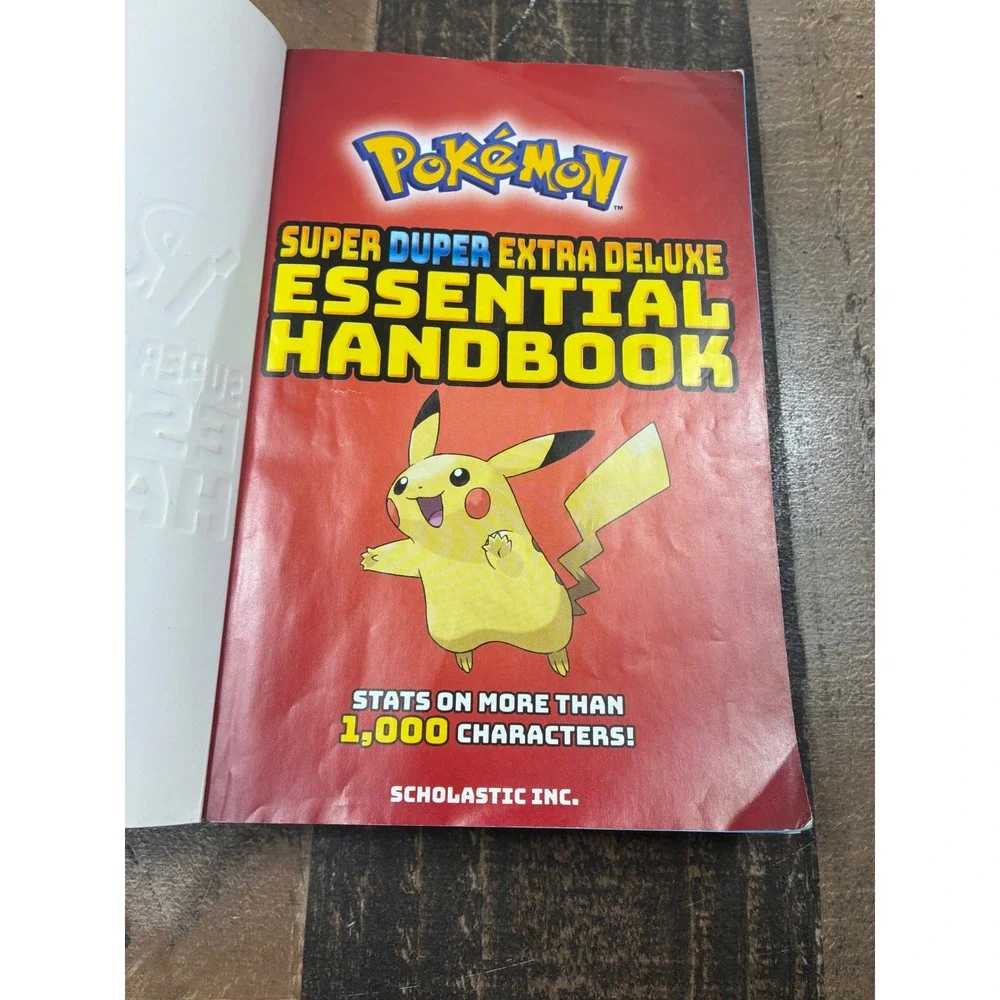 Pokemon Super Duper Extra Deluxe Essential Handbook Scholastic Guide 1000+ Stats
